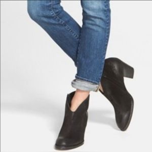 Paul Green "Delgado" Boots 10 US 7.5 British, Black Suede